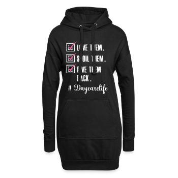 Fournisseur de services de garde Love Enseignante en garderie - Sweat-shirt à capuche long Femme - noir - Devant