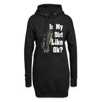 Ist mein Dirtbike in Ordnung? - Hoodie-Kleid - Schwarz - Vorne