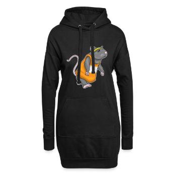 Rat Jogger Jogging Sports - Sweat-shirt à capuche long Femme - noir - Devant
