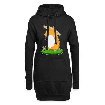 Hamster Umbrella - Hoodie Dress - black - Front