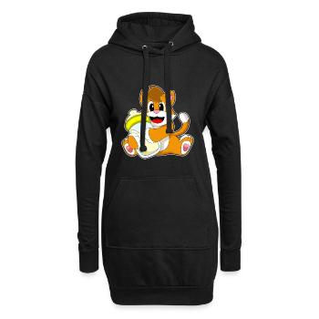 Lait biberon pour chat - Sweat-shirt à capuche long Femme - noir - Devant