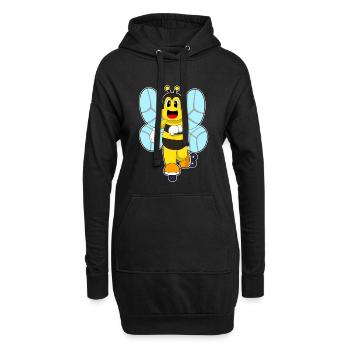 Patins en ligne Bee Patins en ligne - Sweat-shirt à capuche long Femme - noir - Devant