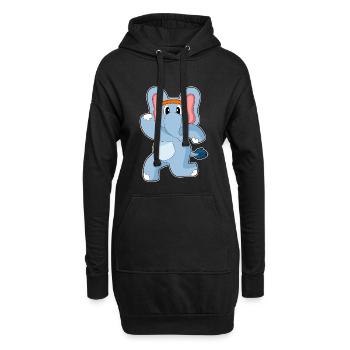 Elephant Jogger Jogging Sport - Sweat-shirt à capuche long Femme - noir - Devant