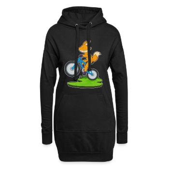 Vélo Fuchs - Sweat-shirt à capuche long Femme - noir - Devant