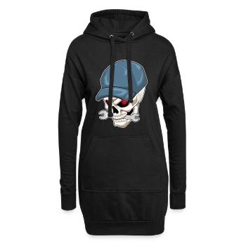 Atelier de Clé Mécanique du Crâne - Sweat-shirt à capuche long Femme - noir - Devant