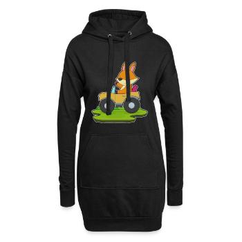 Fuchs Auto - Sweat-shirt à capuche long Femme - noir - Devant