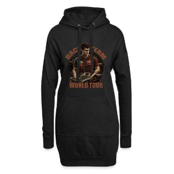 Rennteam Mechaniker - Hoodie-Kleid - Schwarz - Vorne