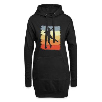 Handball pour enfants - Sweat-shirt à capuche long Femme - noir - Devant