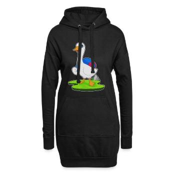 Randonnée à dos pour randonneurs canards - Sweat-shirt à capuche long Femme - noir - Devant