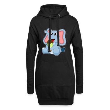 Popsicles d’éléphant - Sweat-shirt à capuche long Femme - noir - Devant