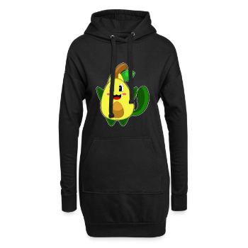 Avocat de chat - Sweat-shirt à capuche long Femme - noir - Devant