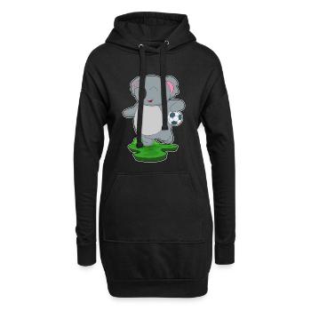 Koala Handball Player Handball - Hoodie Dress - black - Front