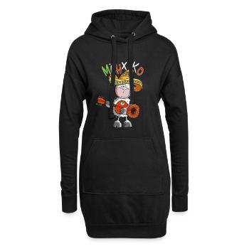 Lustiges Mexiko Schaf Wortspiel - Hoodie-Kleid - Schwarz - Vorne