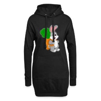 Bunny Student Backpack School - Hoodie Dress - black - Front