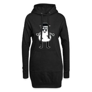 Halloween Ghost Ghost Horror Enfants Enfant Bonjour - Sweat-shirt à capuche long Femme - noir - Devant