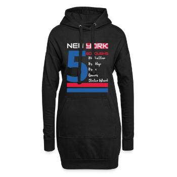 New York City Five Boroughs Love New York Bronx - Hoodie Dress - black - Front