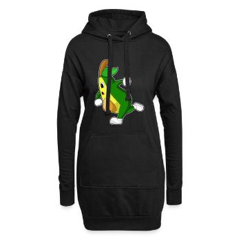 Avocat Jogger Jogging Sport - Sweat-shirt à capuche long Femme - noir - Devant