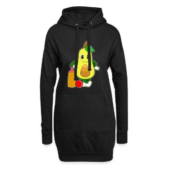 Batte de cricket Avocado Cricket - Sweat-shirt à capuche long Femme - noir - Devant