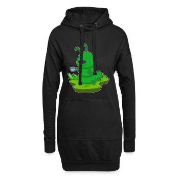 Tasse à café Caterpillar - Sweat-shirt à capuche long Femme - noir - Devant