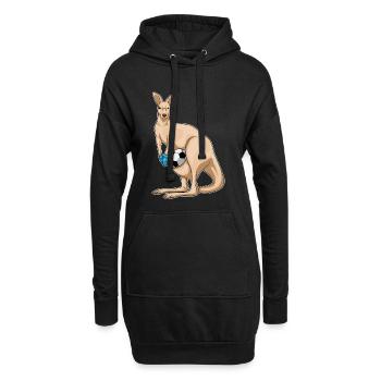 Kangourou Gardien De But Football - Sweat-shirt à capuche long Femme - noir - Devant