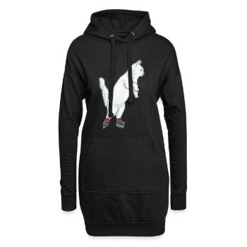 Patins en ligne Cat Patins en ligne - Sweat-shirt à capuche long Femme - noir - Devant