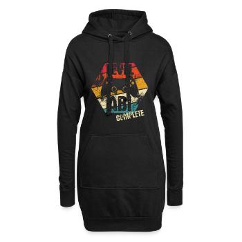 ABI - Level complete - Controller - Gamer - Hoodie-Kleid - Schwarz - Vorne