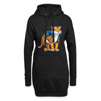 Tiger Student Backpack School - Hoodie Dress - black - Front