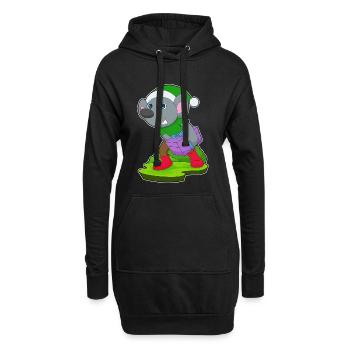 Forfait de Noël de la souris - Sweat-shirt à capuche long Femme - noir - Devant