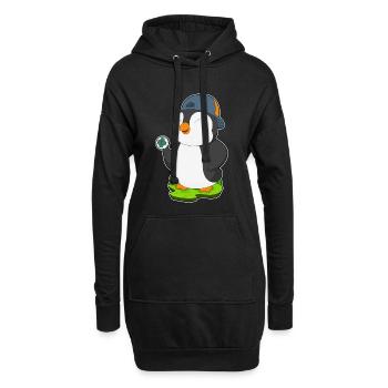 Pingouin Handball Joueur Handball Handball - Sweat-shirt à capuche long Femme - noir - Devant