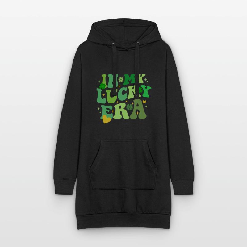 Dans mon ère chanceuse, le trèfle de la Saint-Patrick Sweat-shirt à capuche long Femme