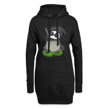 Panda Hexe Zaubertrank - Hoodie-Kleid - Schwarz - Vorne