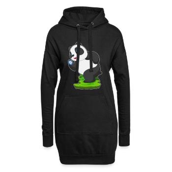 Panda Jogger Jogging Sport - Sweat-shirt à capuche long Femme - noir - Devant