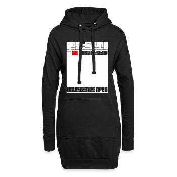 60. Geburtstag Mann Frau 60 Jahre Lustig Geschenk - Hoodie-Kleid - Schwarz - Vorne