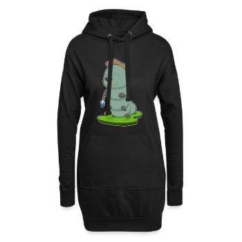 Caterpillar Peinture Pinceau Peintre - Sweat-shirt à capuche long Femme - noir - Devant