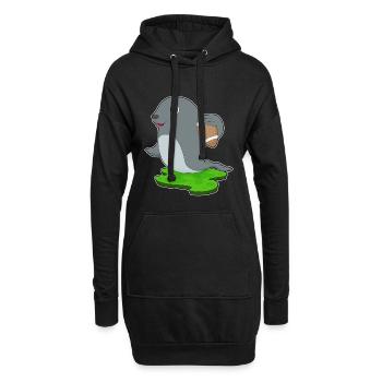 Seal Sports de football américain - Sweat-shirt à capuche long Femme - noir - Devant