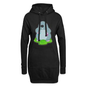 Laboratoire de tubes à essai de science taupe - Sweat-shirt à capuche long Femme - noir - Devant