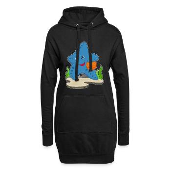 Starfish Basketteur Basketteur - Sweat-shirt à capuche long Femme - noir - Devant