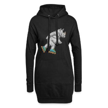 Patins en ligne Nashorn Patins en ligne - Sweat-shirt à capuche long Femme - noir - Devant
