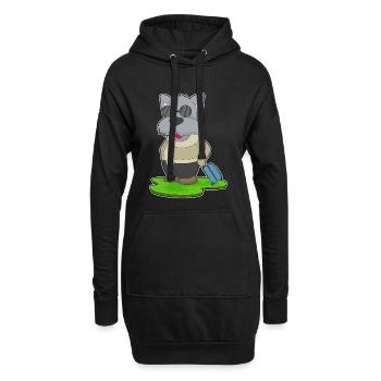 Valise de voyage pour chien - Sweat-shirt à capuche long Femme - noir - Devant