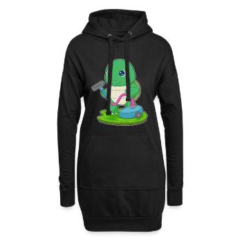 Schildkröte Reinigungskraft Staubsauger - Hoodie-Kleid - Schwarz - Vorne