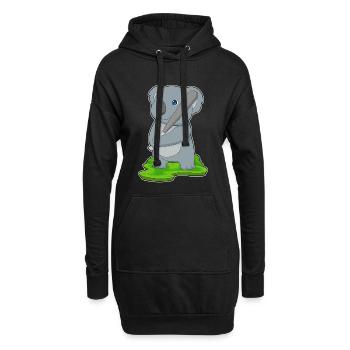 Koala Baseball Baseball Bat - Hoodie Dress - black - Front