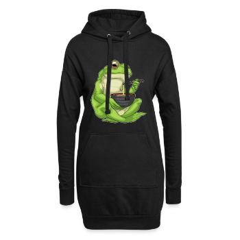 Cuisinière grenouille cuisinière Cuisinière Cuisinière Cuisson Cuisine - Sweat-shirt à capuche long Femme - noir - Devant
