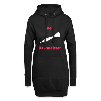 Le maître des fléchettes - Sweat-shirt à capuche long Femme - noir - Devant