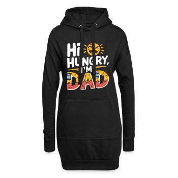 Göttergatte - Papa Witze - Hoodie-Kleid - Schwarz - Vorne
