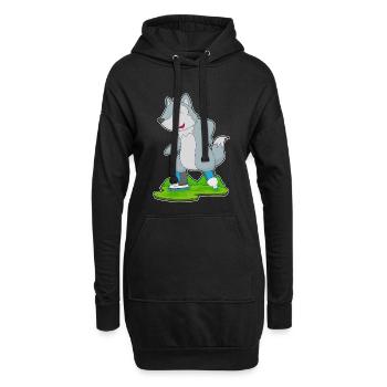 Patins en ligne Wolf Patins en ligne - Sweat-shirt à capuche long Femme - noir - Devant