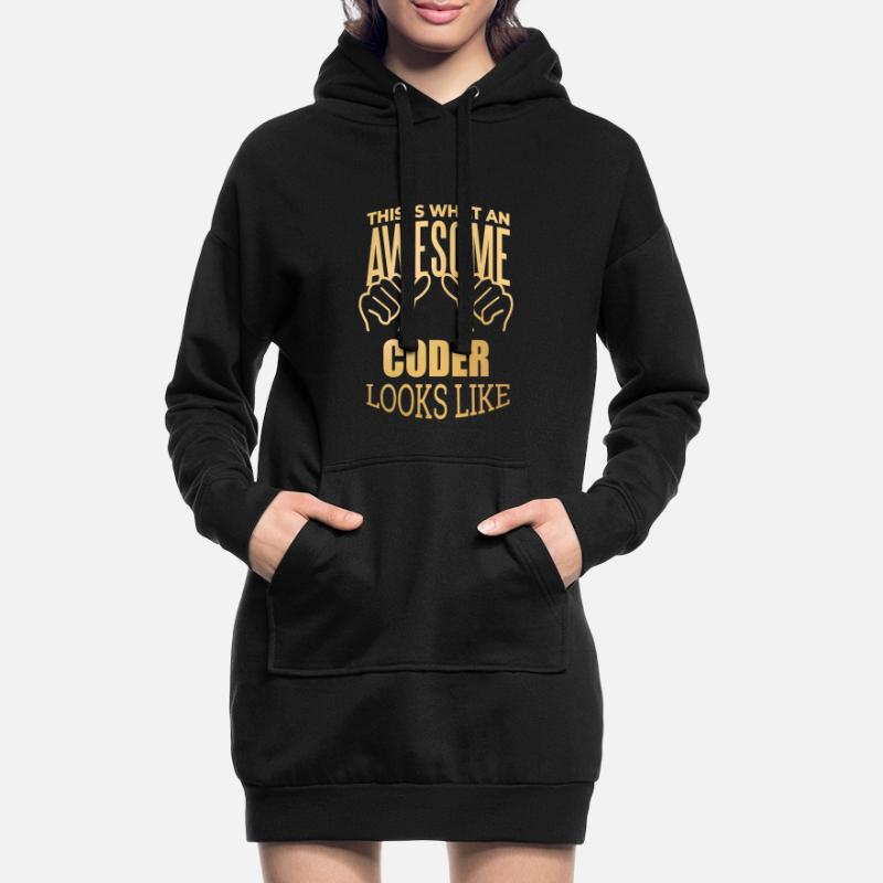 Codierung Codierung Codierung Hoodie-Kleid