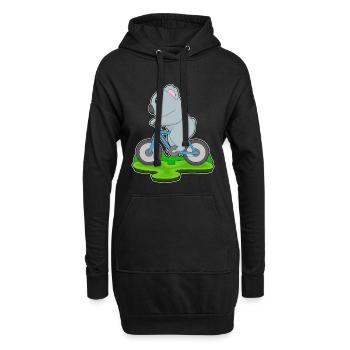 Vélo Koala - Sweat-shirt à capuche long Femme - noir - Devant