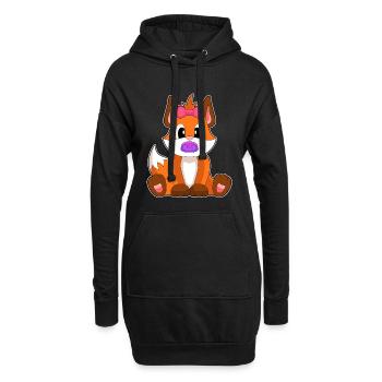 Fuchs Baby Schnuller - Hoodie-Kleid - Schwarz - Vorne