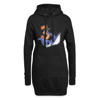 Drei 3 - Nummer 3 - Zahl 3 Geburtstag - Hoodie-Kleid - Schwarz - Vorne