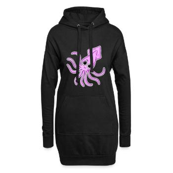 Kraken - Hoodie-Kleid - Schwarz - Vorne